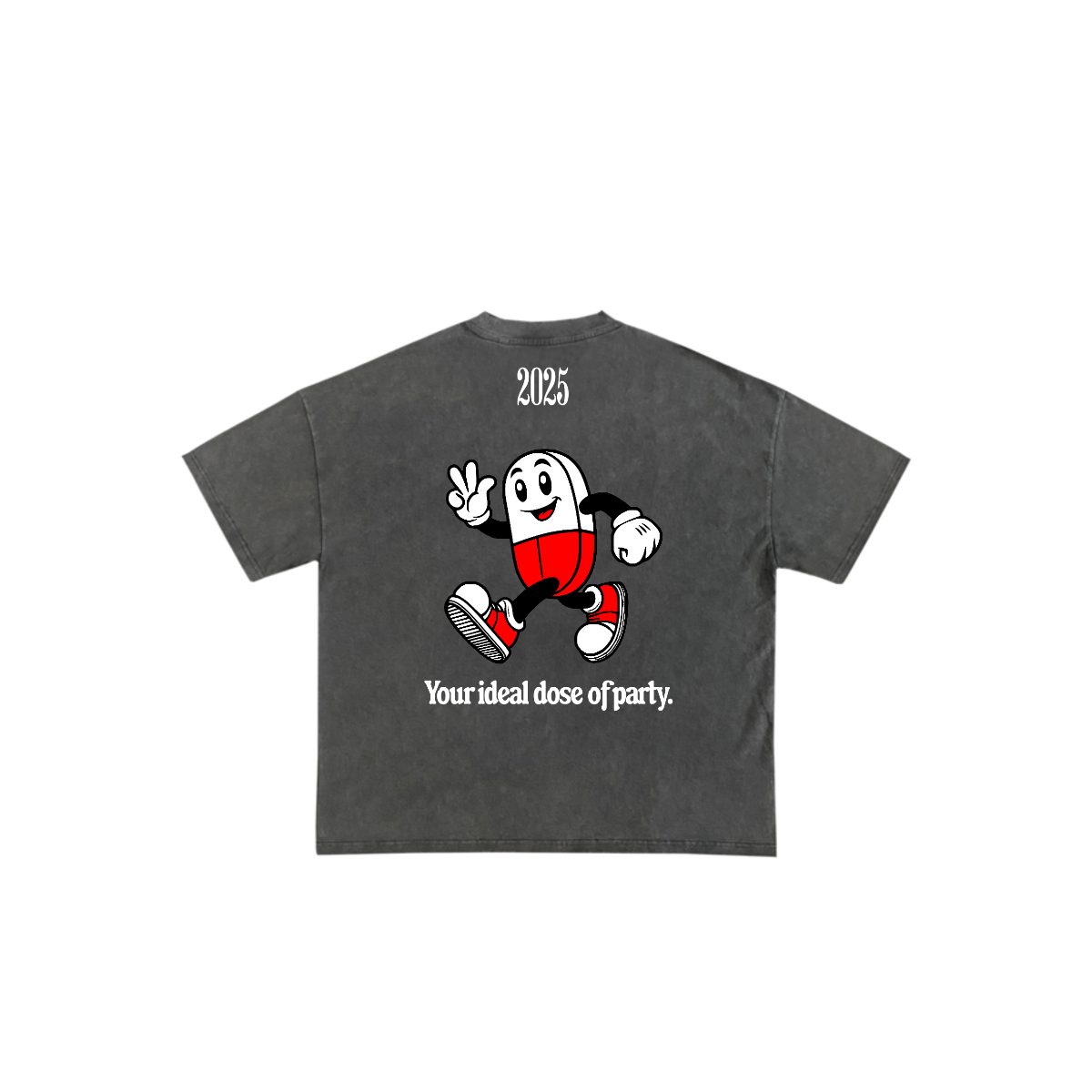 "FUNHOUSE" Oversized WASHED Heavy Tee