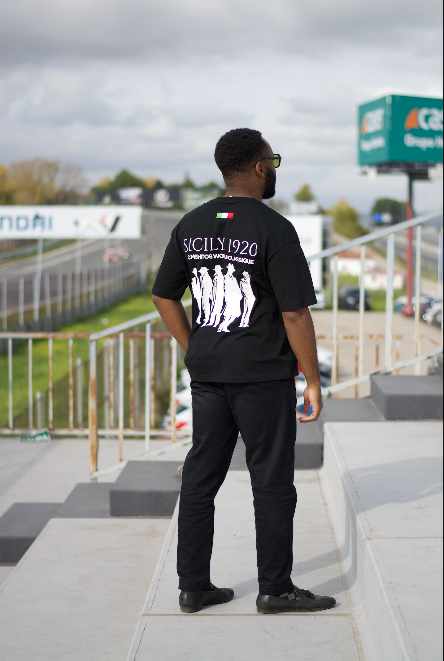 “SICILY BLURRED” Oversized Tee.