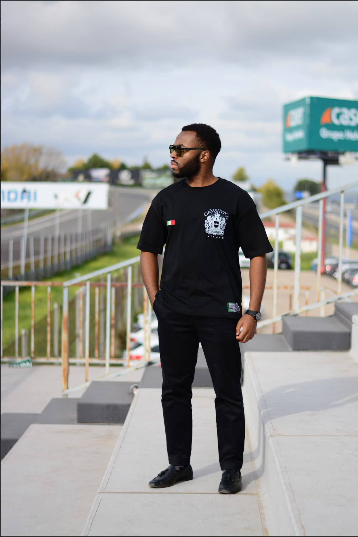 “SICILY BLURRED” Oversized Tee.