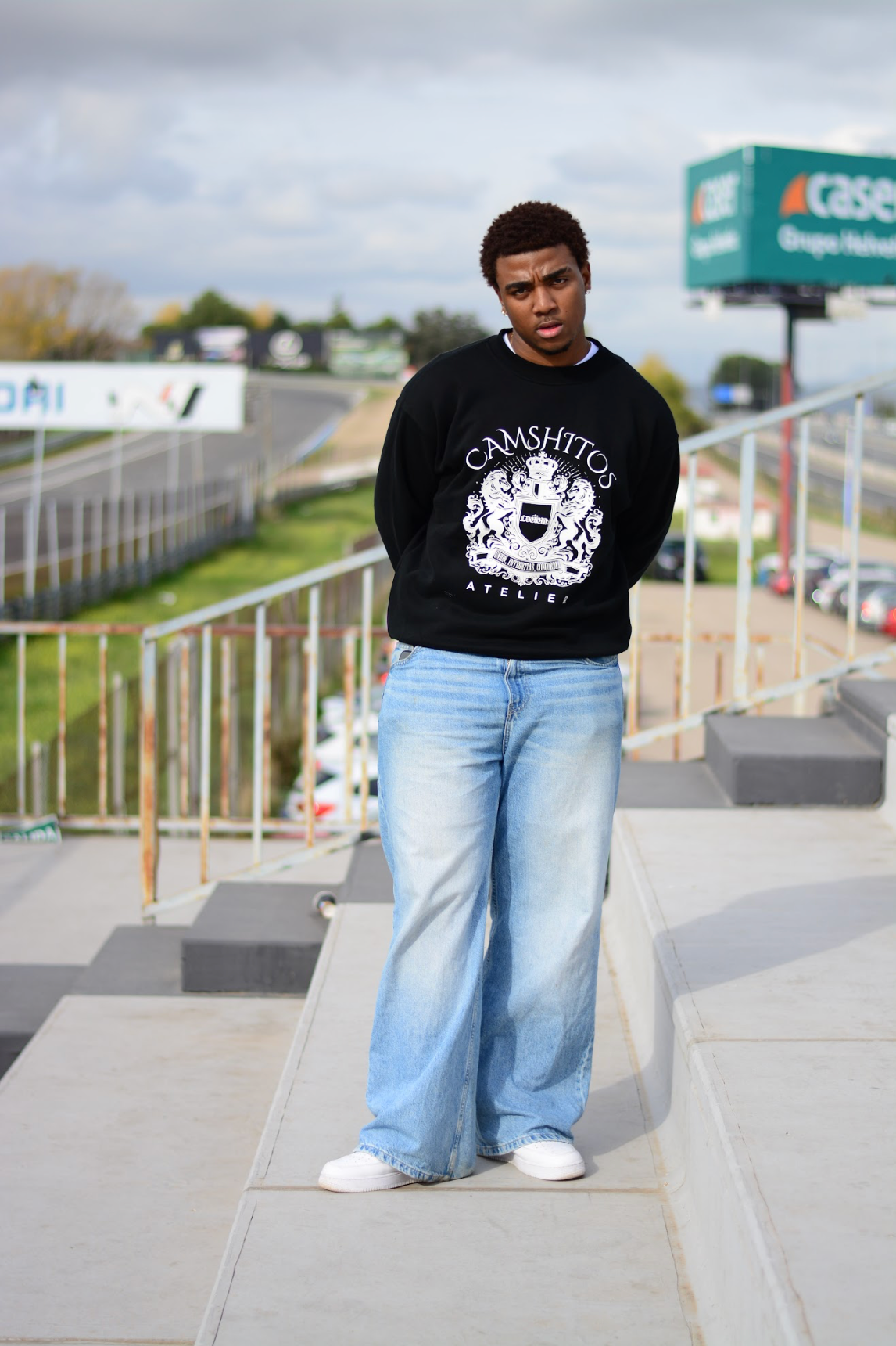 ”FAMILY FIRST” Black Crewneck.